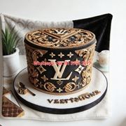 Luxury LV Monogram Cake Print Flannel Throw Blanket 494